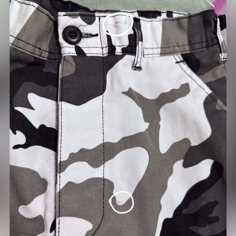 RothCo B. D. U Camo Cargo Pants High Rise Size Small Regular - Picture 5 of 12